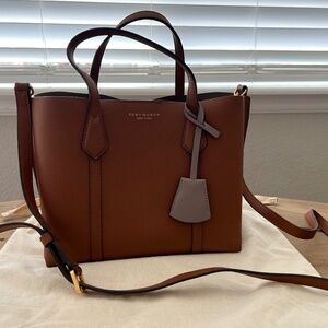 Tory Burch Small Perry Tote Light Umber (caramel)